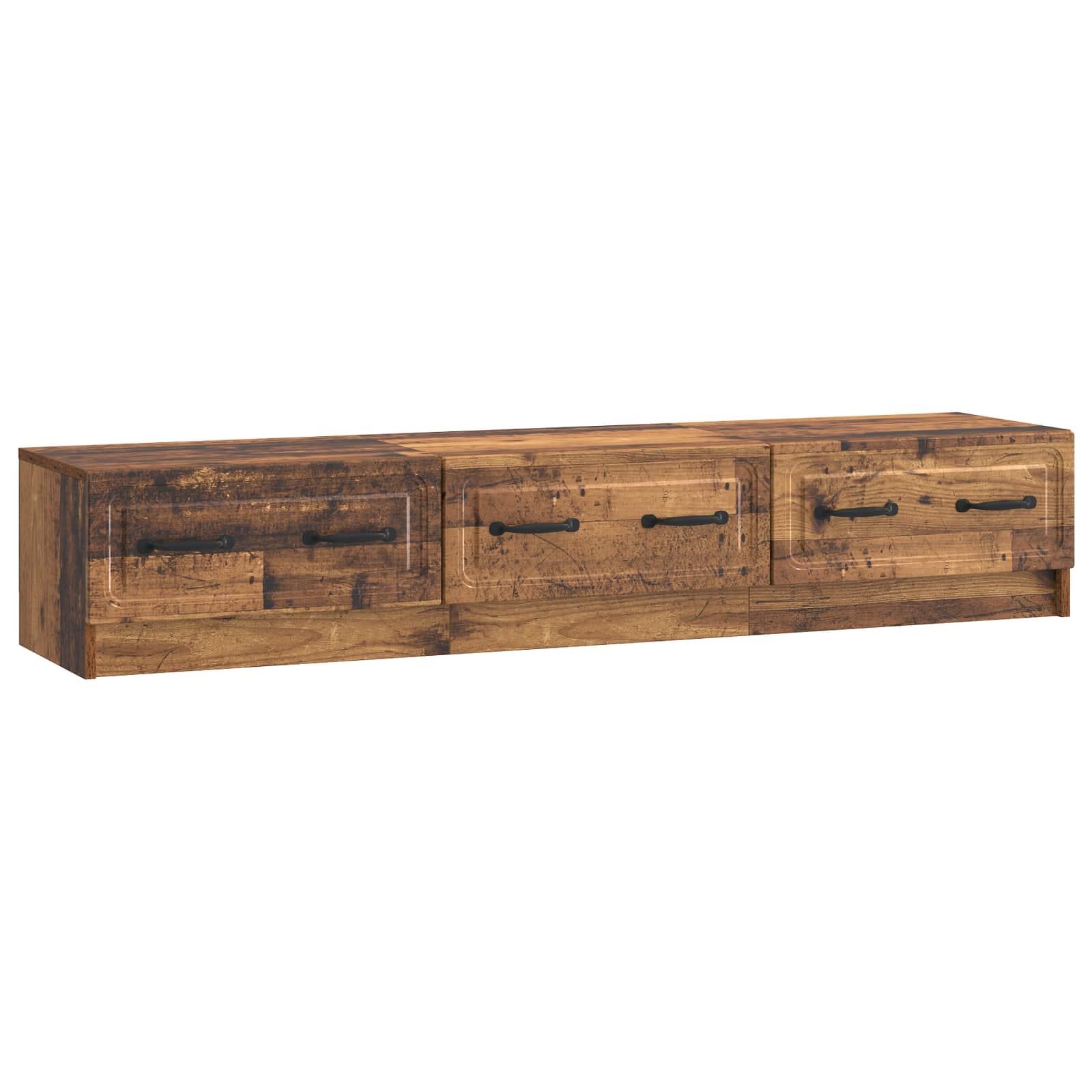 TV-skab Gammelt træ 147 x 34,5 x 27 cm Konstrueret træ billede