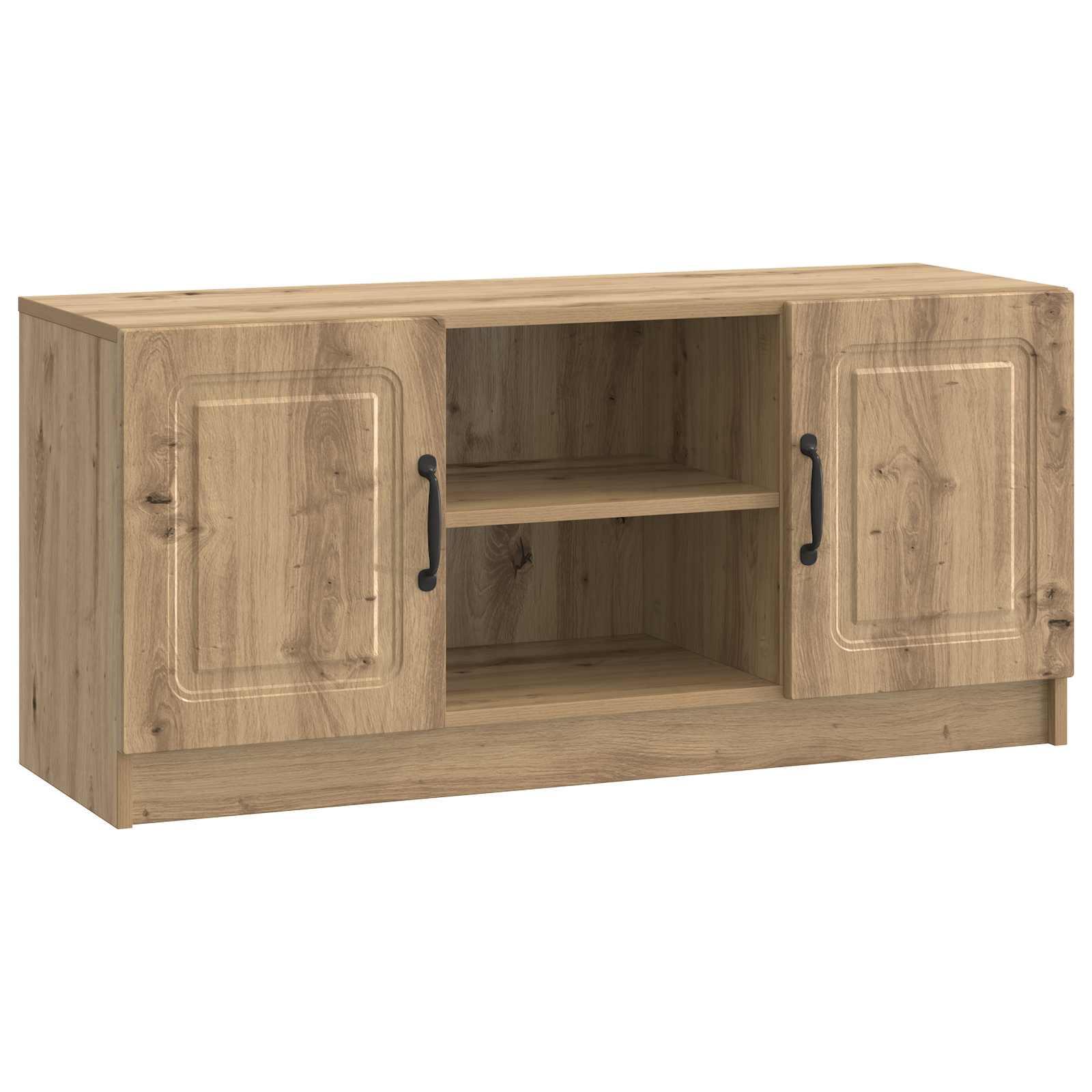 TV-bord i artisan-eg 102 × 34,5 × 47 cm - konstrueret træ billede