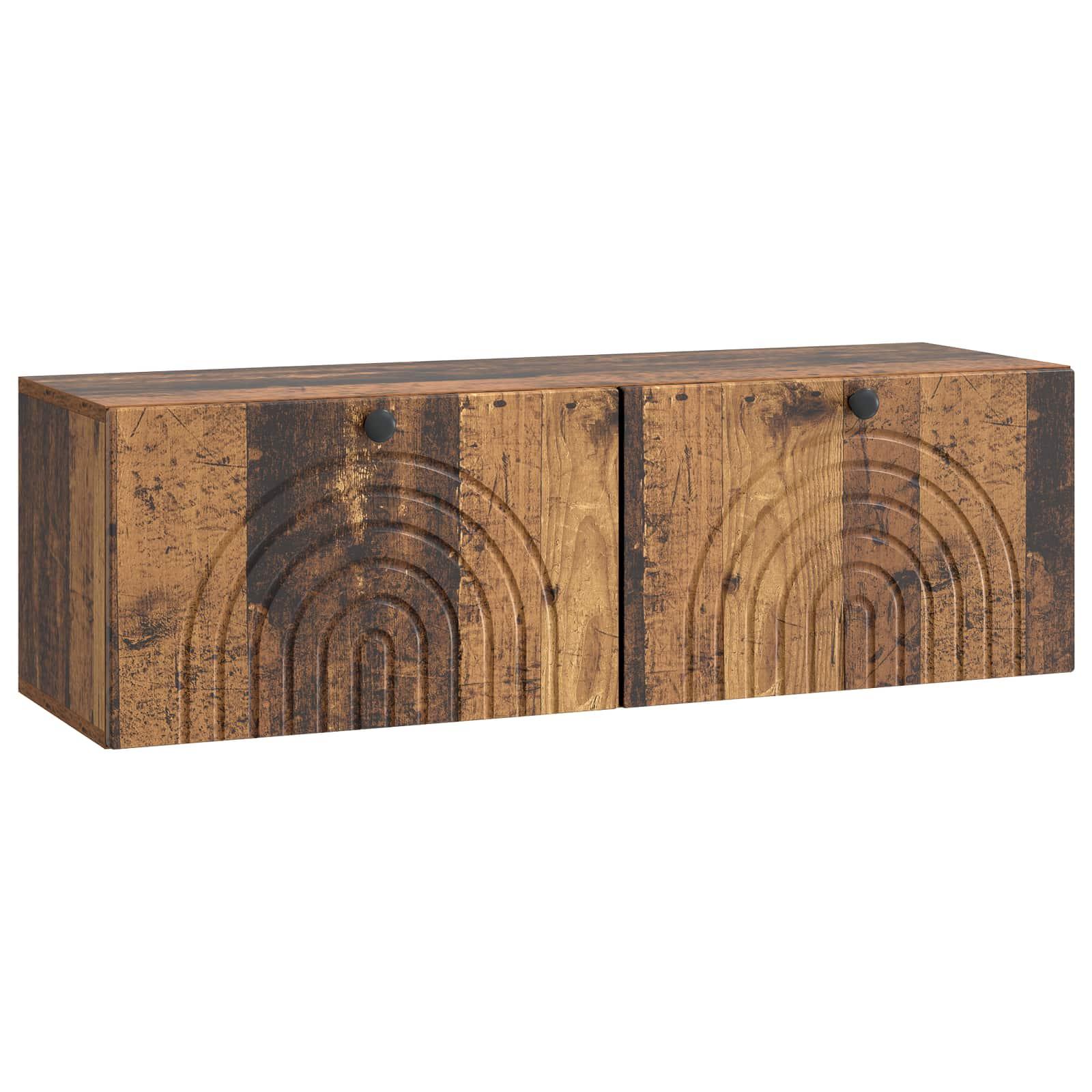 Væghængt TV-skab Gammelt træ 98 x 31 x 30 cm Konstrueret træ billede