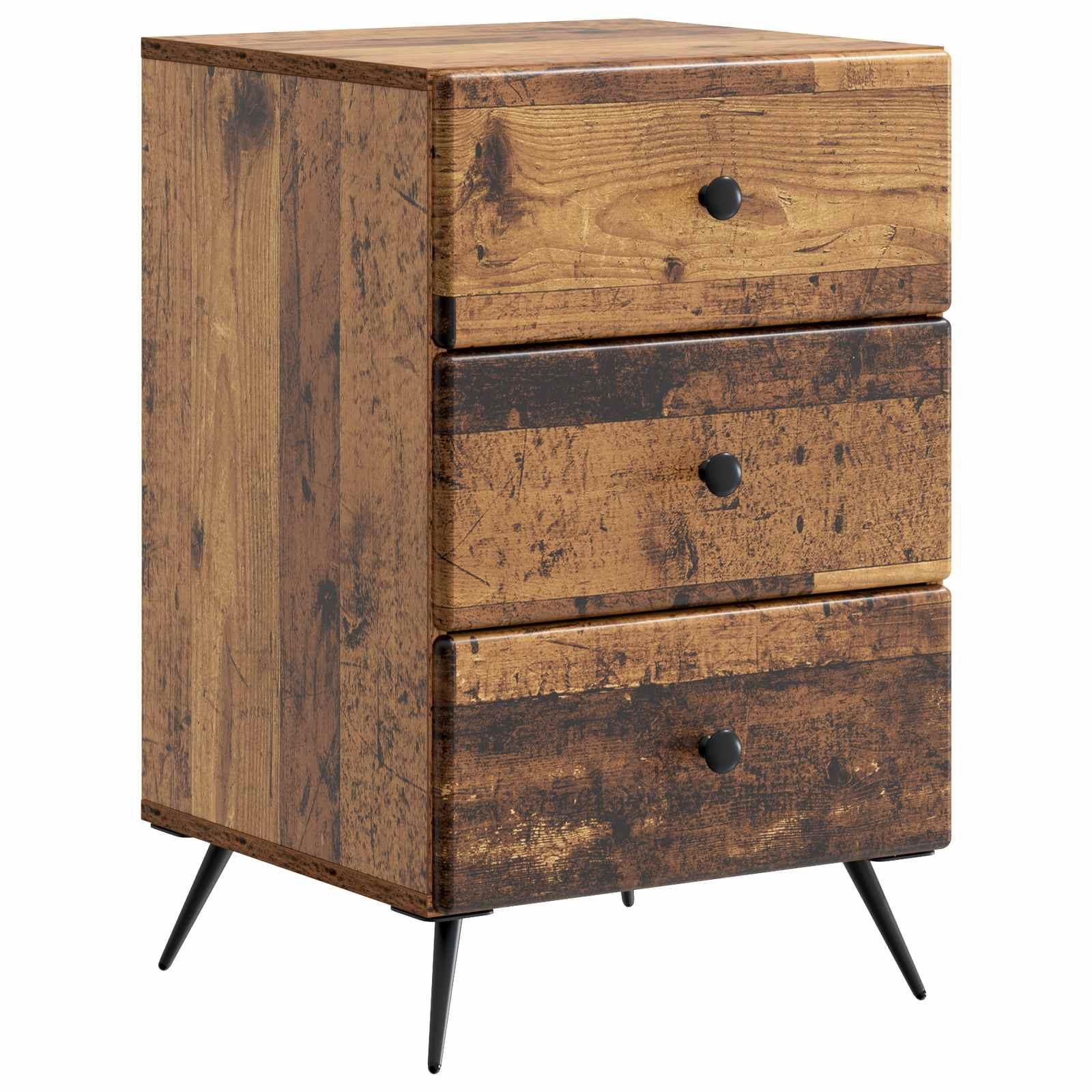 Natskab Gammelt træ 43 x 41 x 66,5 cm Konstrueret træ billede