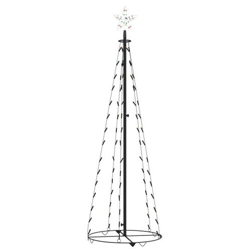 Kegleformet juletræ 70 LED'er 50x120 cm flerfarvet lys