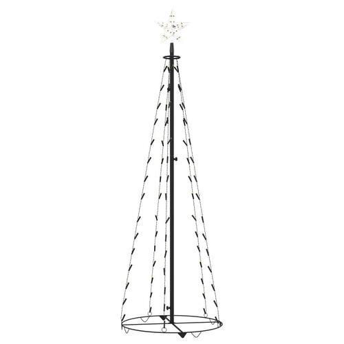 Kegleformet juletræ 84 LED'er 50x150 cm varmt hvidt lys