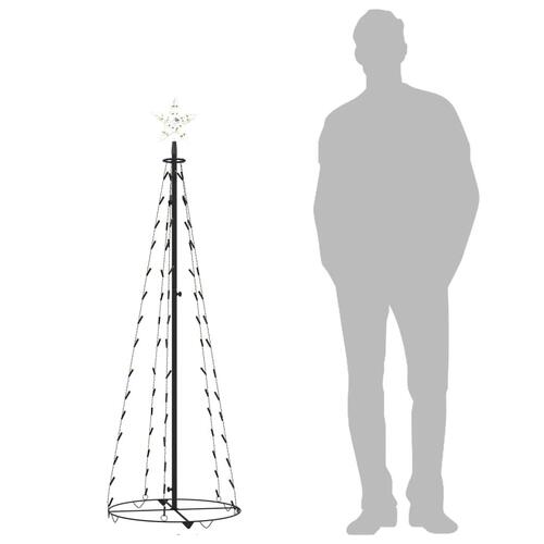 Kegleformet juletræ 84 LED'er 50x150 cm varmt hvidt lys