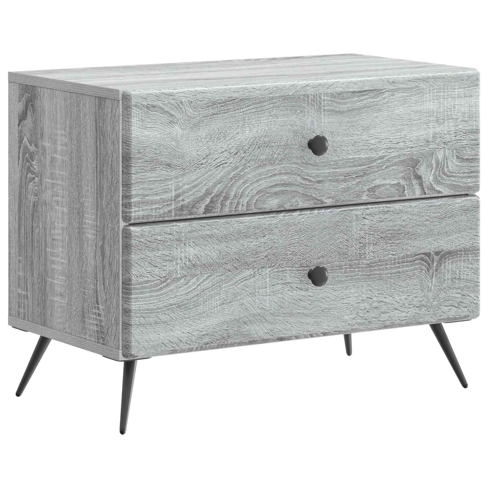 Natskab Grå sonoma-eg 62 x 34,5 x 47,5 cm Konstrueret træ billede