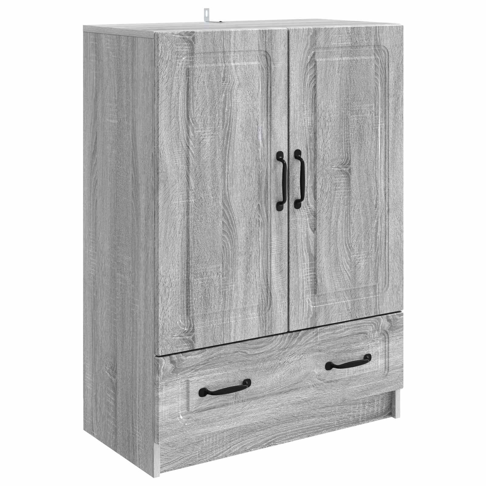 Sidebord Grå sonoma-eg 66 x 34,5 x 92 cm Konstrueret træ billede