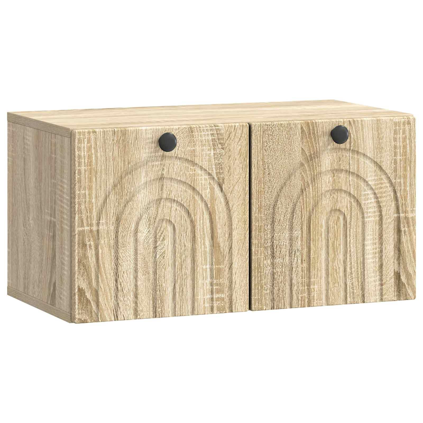 Væghængt TV-skab Sonoma-eg 59,5 x 31 x 30 cm Konstrueret træ billede