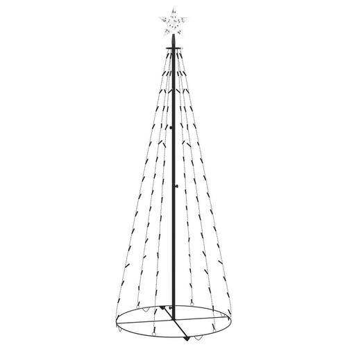 Lysende kegletræ 70x180 cm 100 LED'er koldt hvidt lys