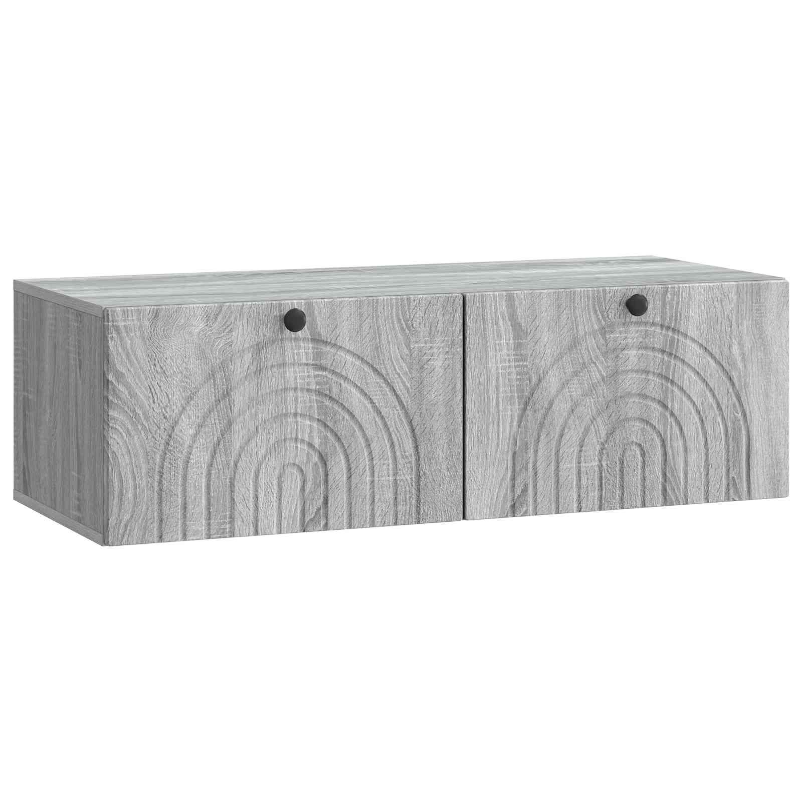 Væghængt TV-skab Grå sonoma-eg 99 x 41 x 30 cm Konstrueret træ billede