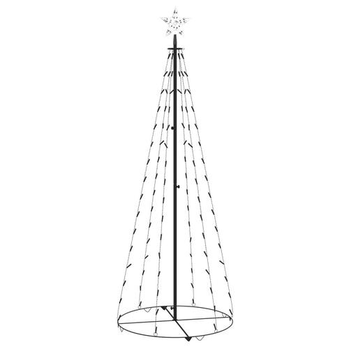 Lysende kegletræ 70x180 cm 100 LED'er blåt lys