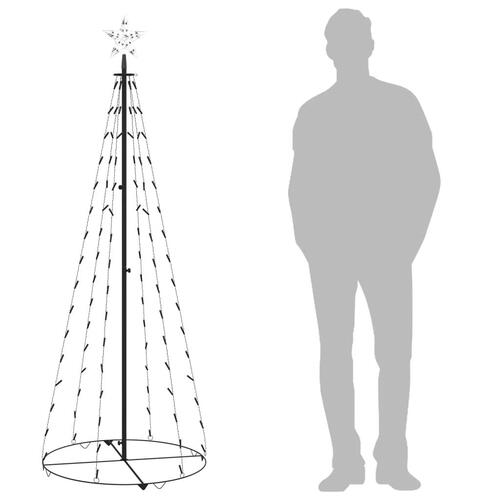 Lysende kegletræ 70x180 cm 100 LED'er blåt lys