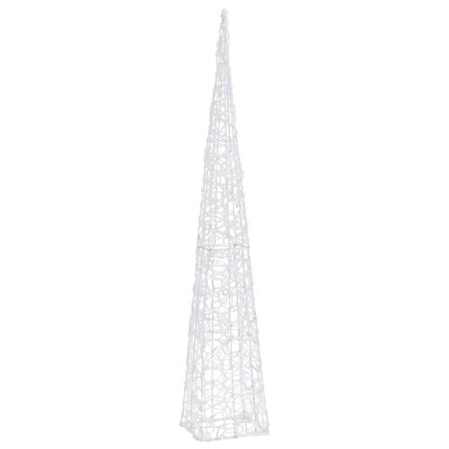Dekorativ LED-lyskegle 120 cm akryl flerfarvet