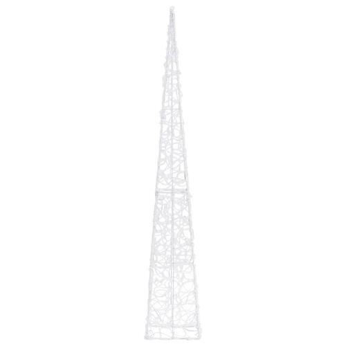 Dekorativ LED-lyskegle 120 cm akryl flerfarvet