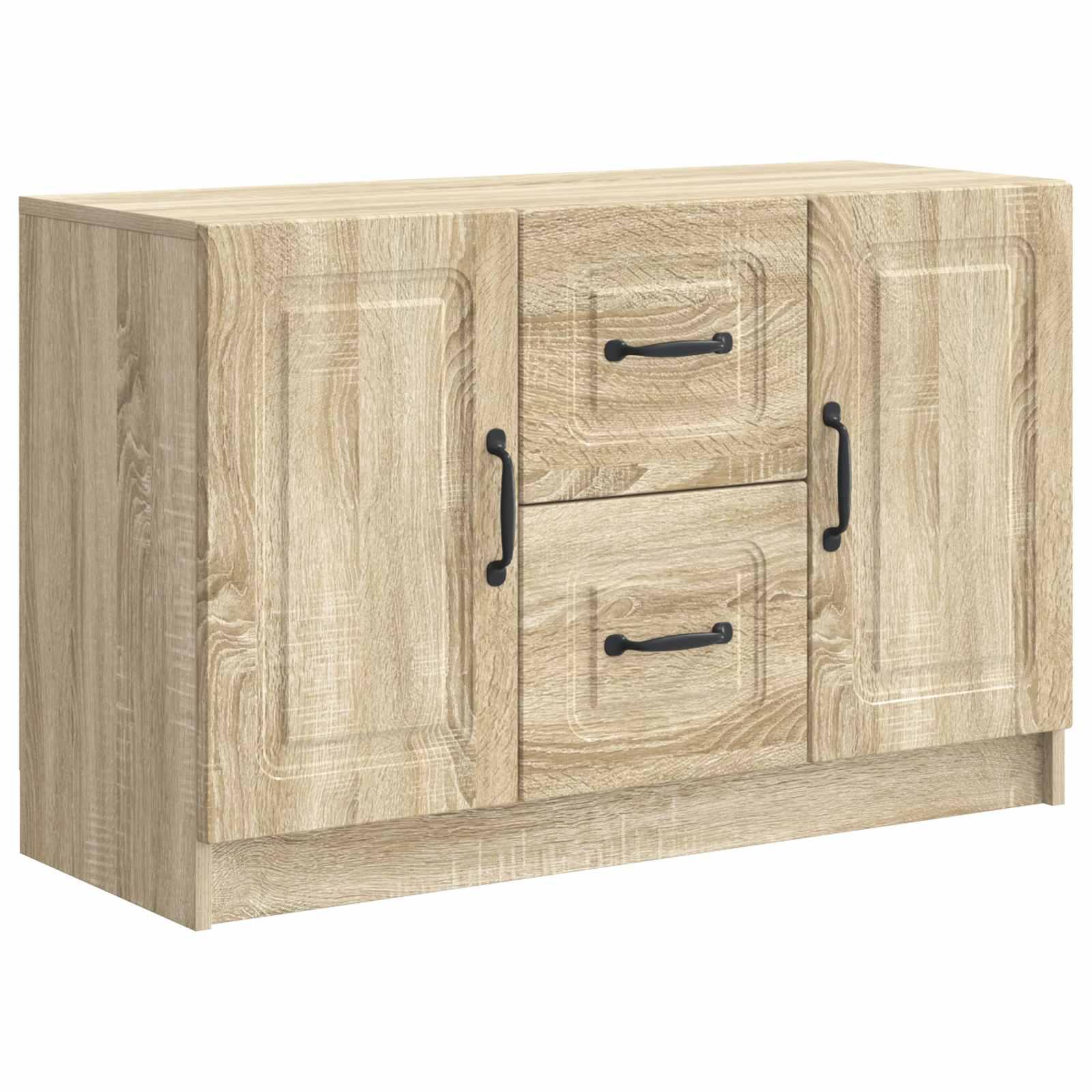 Sidebord Sonoma-eg 89 x 34,5 x 57 cm Konstrueret træ billede