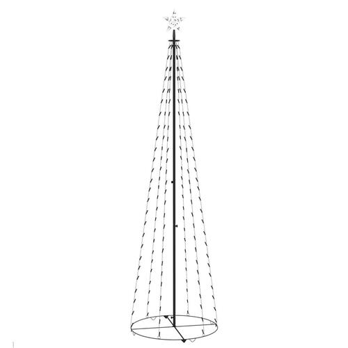 Lysende kegletræ 70x240 cm 136 LED'er koldt hvidt lys