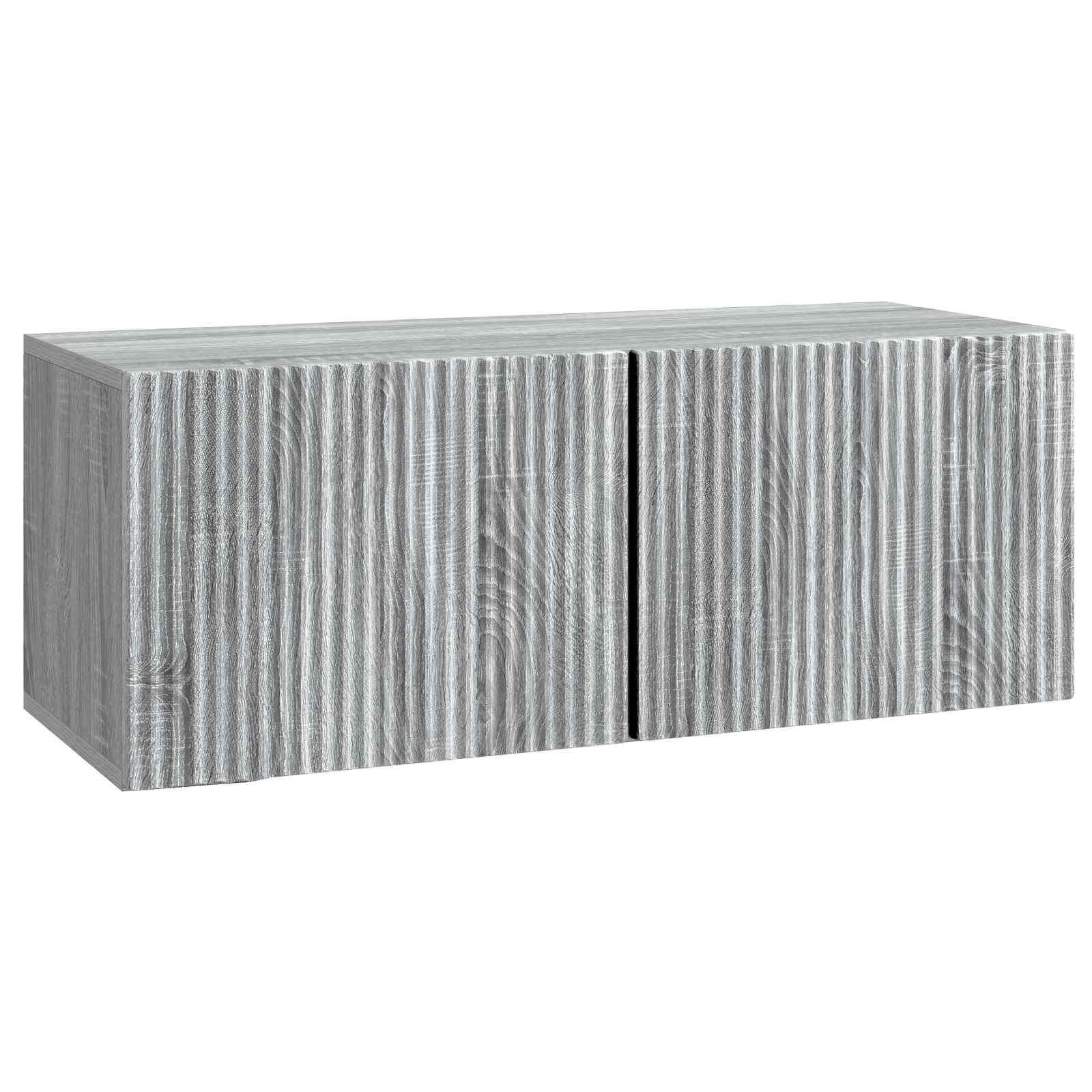 Væghængt TV-skab Vægmonteret Grå sonoma-eg 78,5 x 31 x 30 cm billede