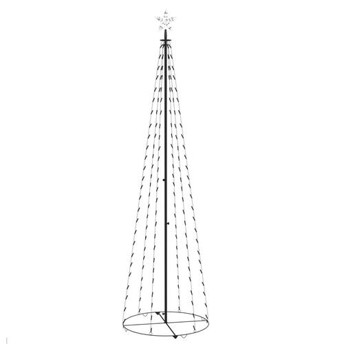 Lysende kegletræ 70x240 cm 136 LED'er blåt lys