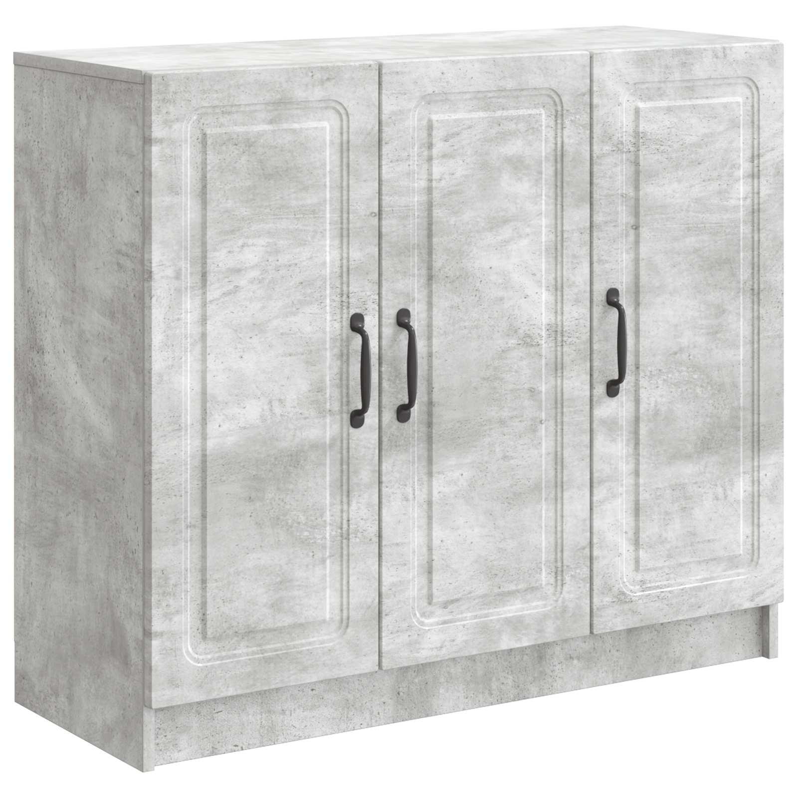 Sidebord Betongrå 89 x 34,5 x 77 cm Konstrueret træ billede
