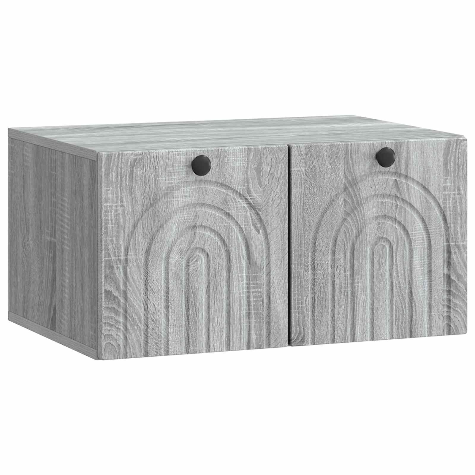 Væghængt TV-skab Vægmonteret Grå sonoma-eg 59,5 x 41 x 30 cm billede