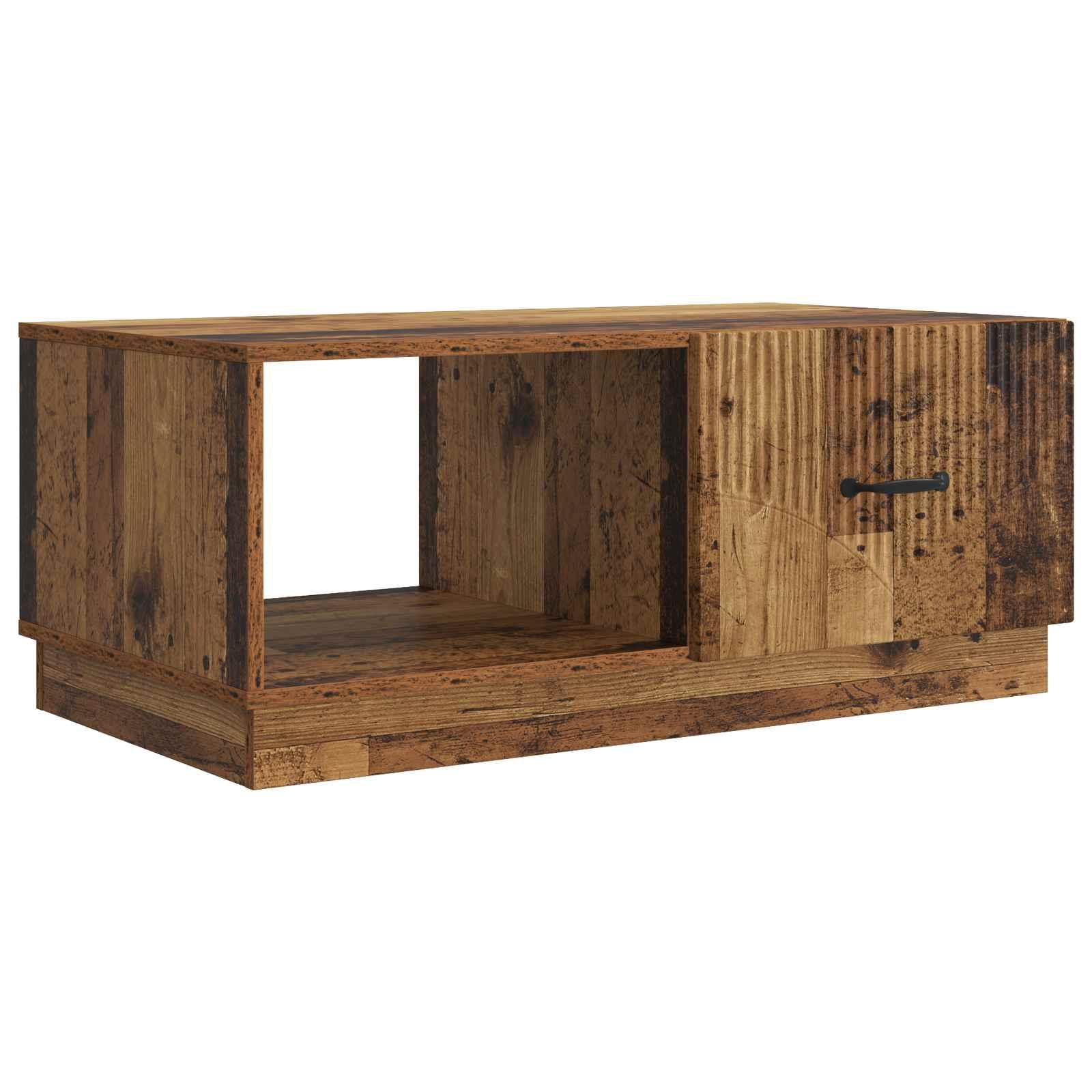 Sofabord Gammelt træ 90 x 50 x 37 cm Konstrueret træ billede