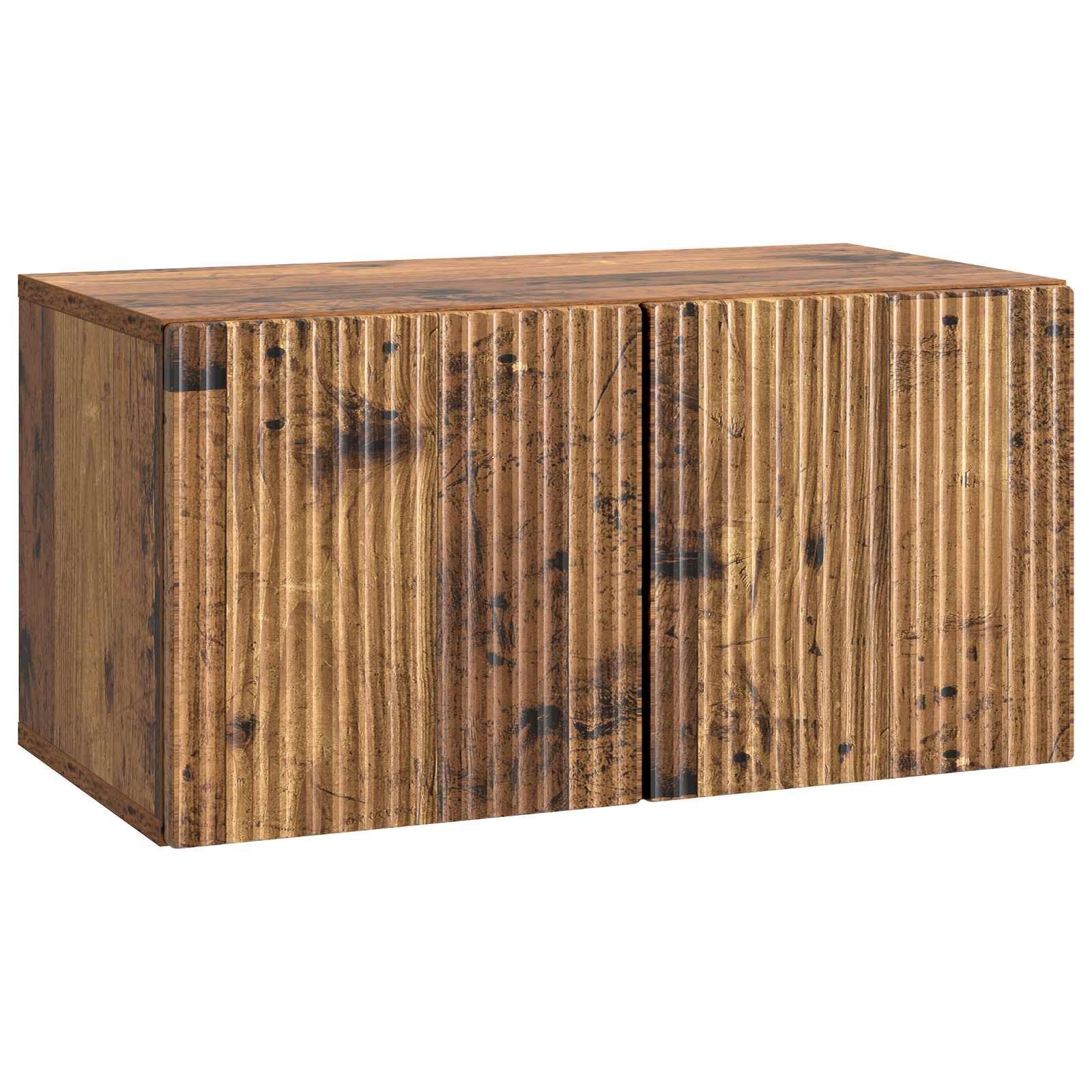 Væghængt TV-skab Gammelt træ 59,5 x 31 x 30 cm Konstrueret træ billede