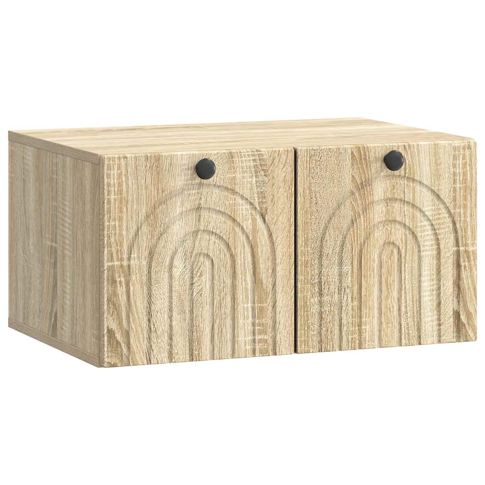 Væghængt TV-skab Sonoma-eg 59,5 x 41 x 30 cm Konstrueret træ billede