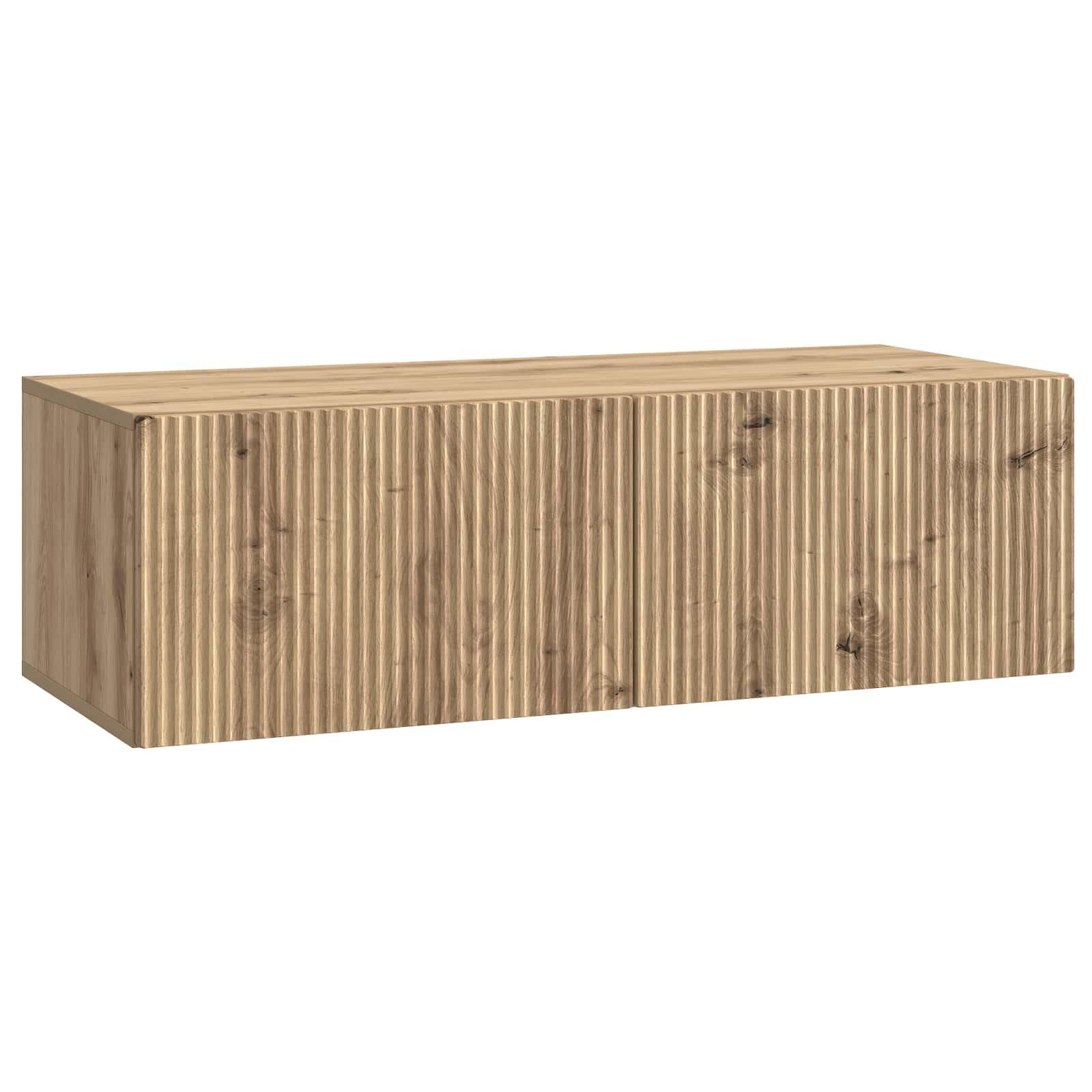 Væghængt TV-skab Artisan-eg 98 x 41 x 30 cm Konstrueret træ billede