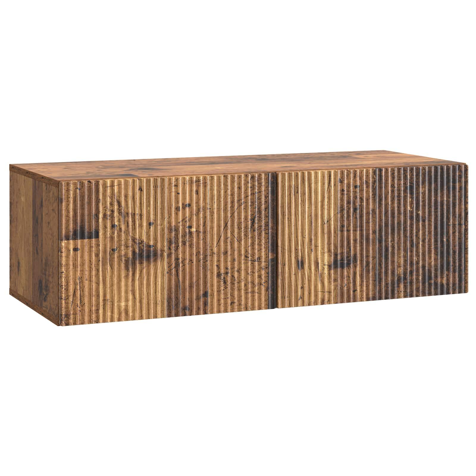 Væghængt TV-skab Gammelt træ 98 x 41 x 30 cm Konstrueret træ billede