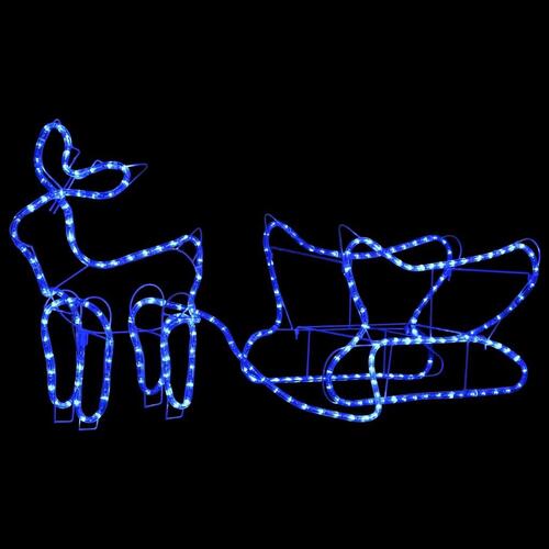 Rensdyr og kane udendørs juledekoration 252 LED'er