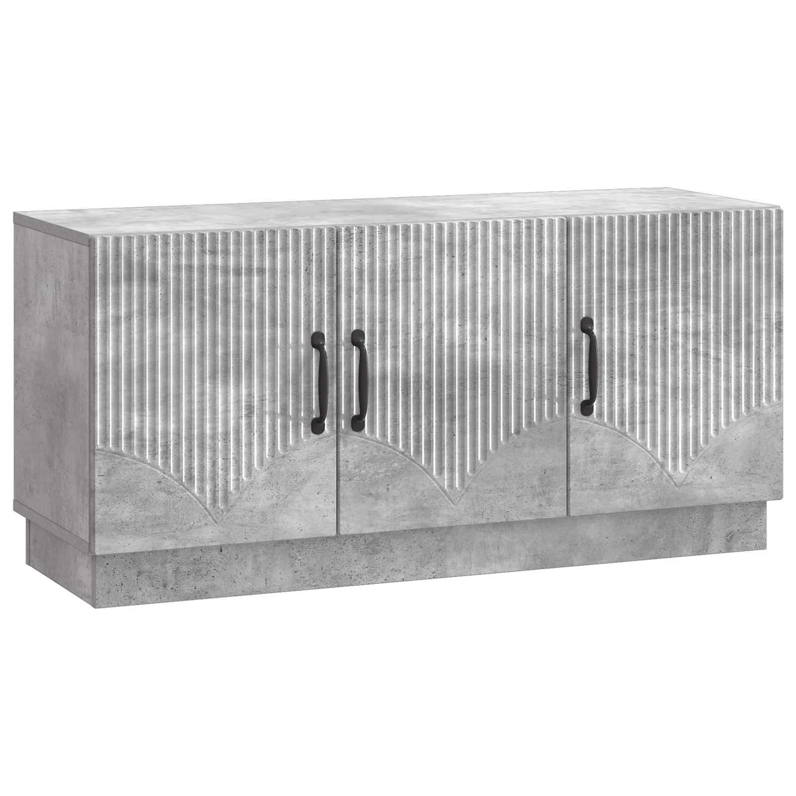 TV-skab Betongrå 99 x 34,5 x 47 cm Konstrueret træ billede