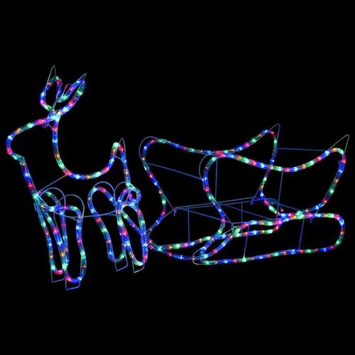 Rensdyr og kane udendørs juledekoration 252 LED'er
