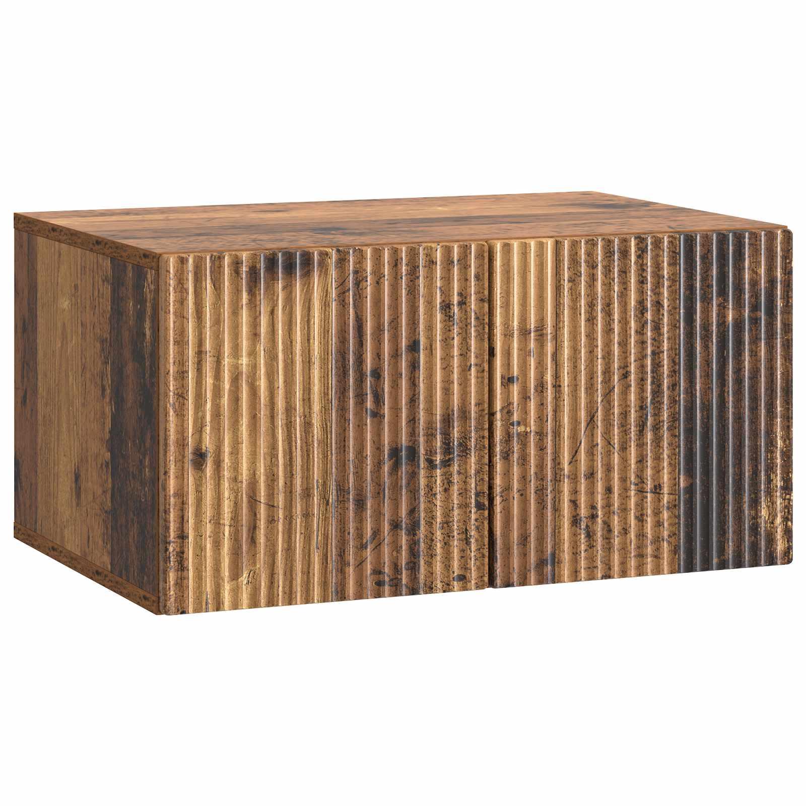 Væghængt TV-skab Gammelt træ 59,5 x 41 x 30 cm Konstrueret træ billede