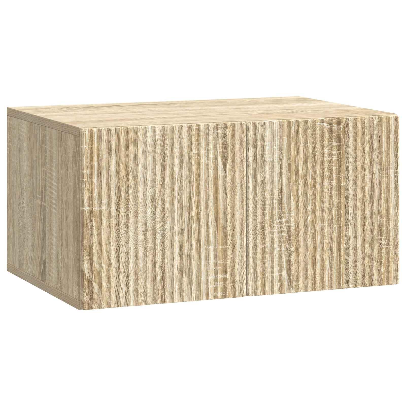 Væghængt TV-skab Sonoma-eg 59,5 x 41 x 30 cm Konstrueret træ billede