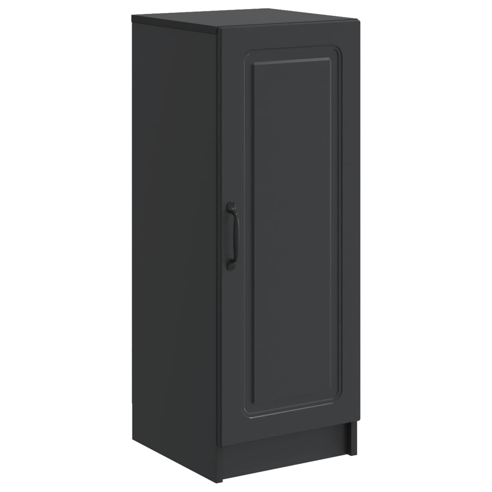 Sidebord Sort 33 x 34,5 x 87 cm Konstrueret træ billede