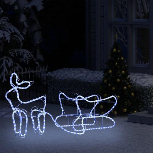 Rensdyr og kane udendørs juledekoration 252 LED'er
