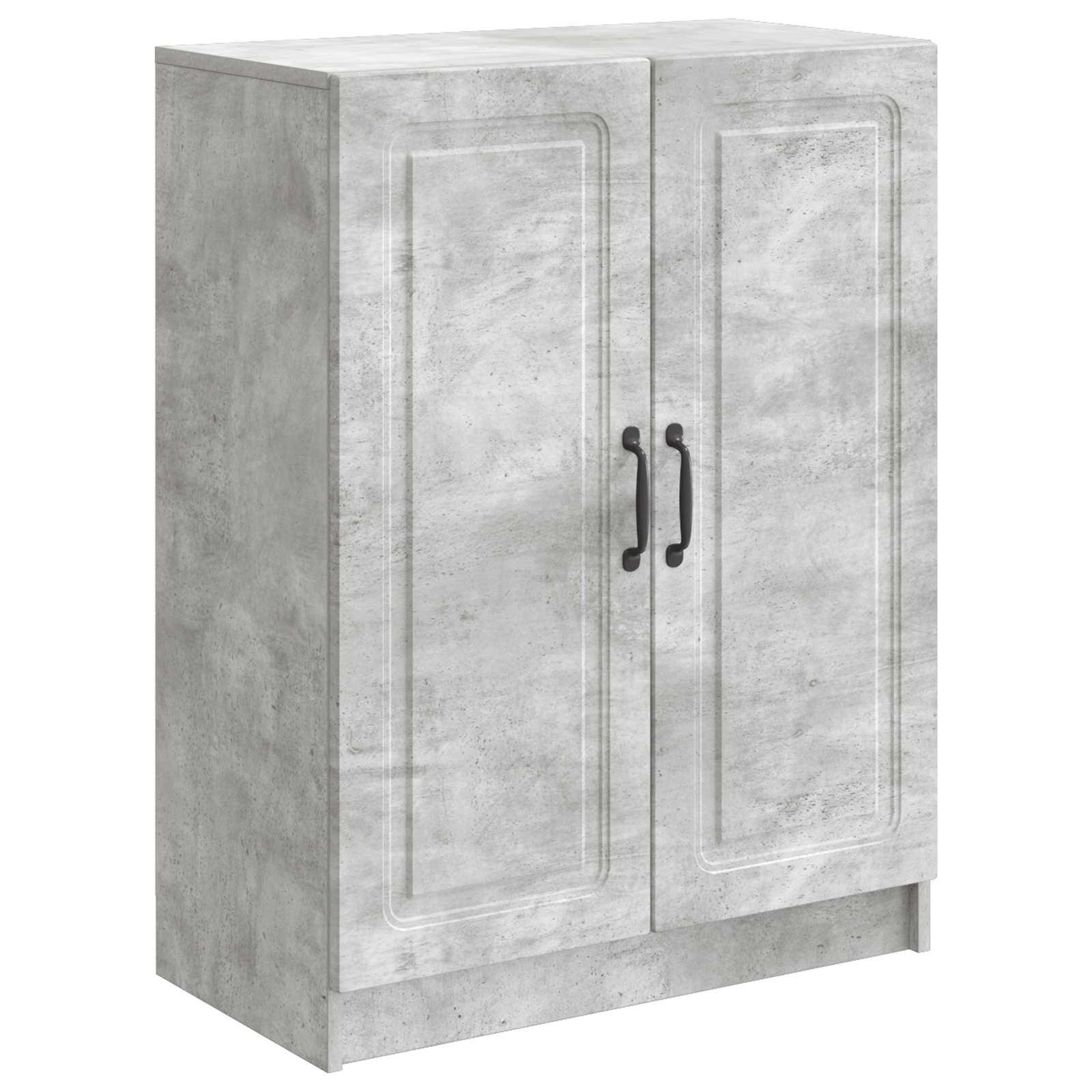 Sidebord Betongrå 66 x 34,5 x 87 cm Konstrueret træ billede