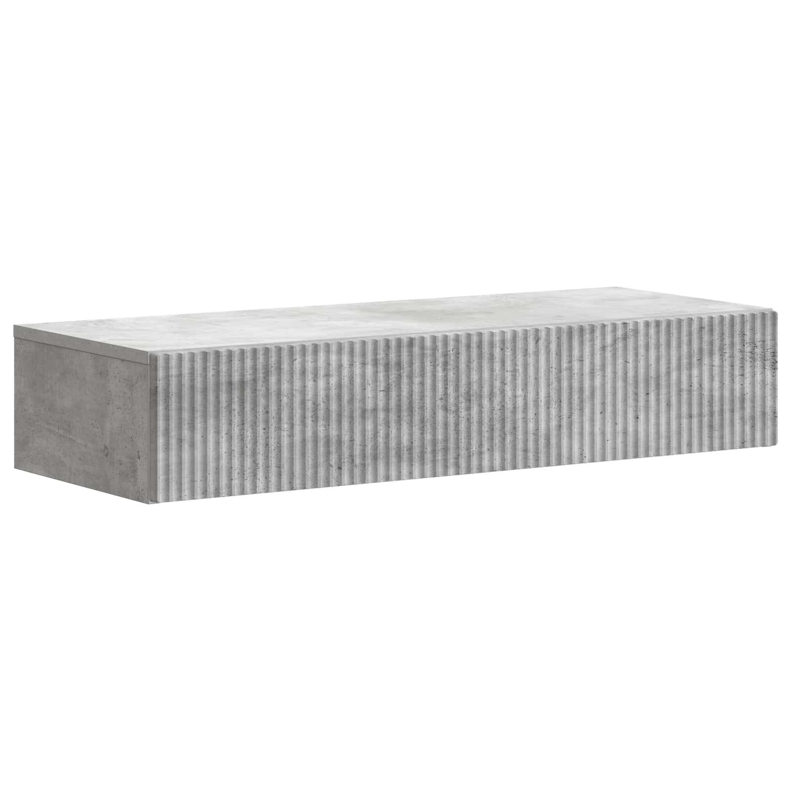 Væghængt Sideskab Betongrå 87,5 x 34,5 x 17 cm Konstrueret træ billede