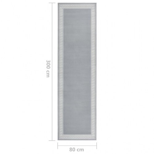 Tæppeløber 80x300 cm med motiv BCF grå
