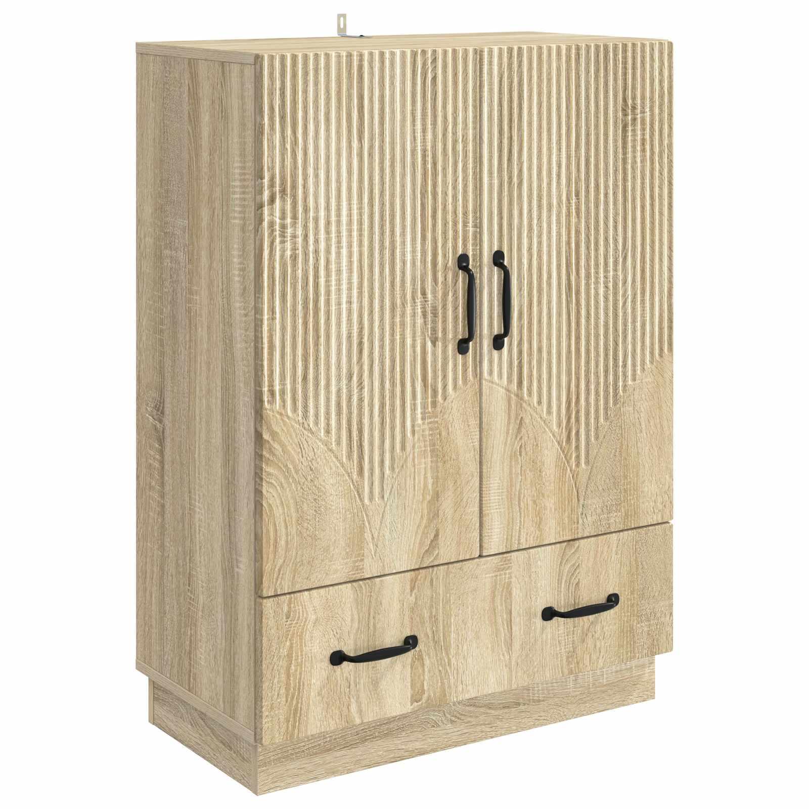 Sidebord Sonoma-eg 66 x 34,5 x 92 cm Konstrueret træ billede