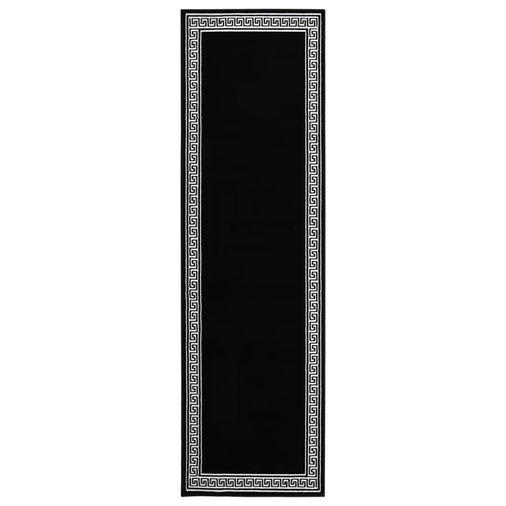 Tæppeløber 80x350 cm med motiv BCF sort