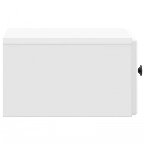 Væghængt Natbord 2 stk Hvid højglans 34,5 x 33 x 20 cm