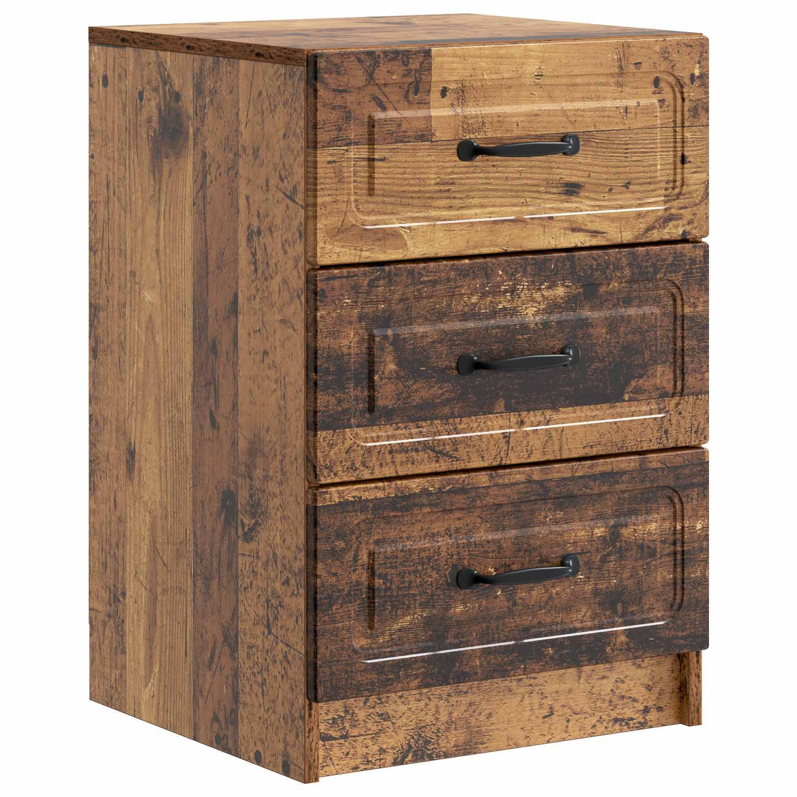 Natskab Gammelt træ 43 x 41 x 63,5 cm Konstrueret træ billede