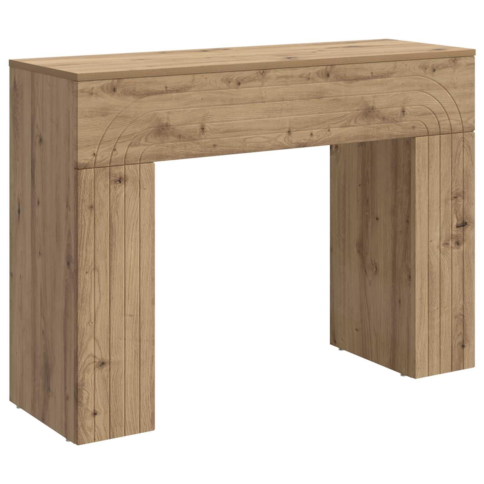 Sofabord Artisan-eg 102 x 35 x 75 cm Konstrueret træ billede