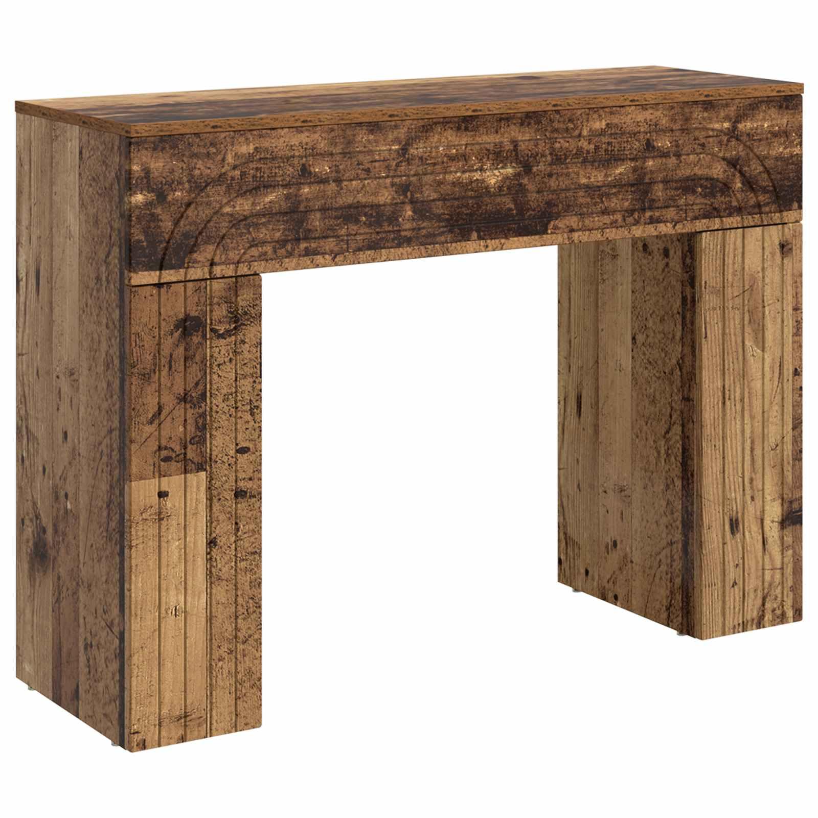 Sofabord Gammelt træ 102 x 35 x 75 cm Konstrueret træ billede