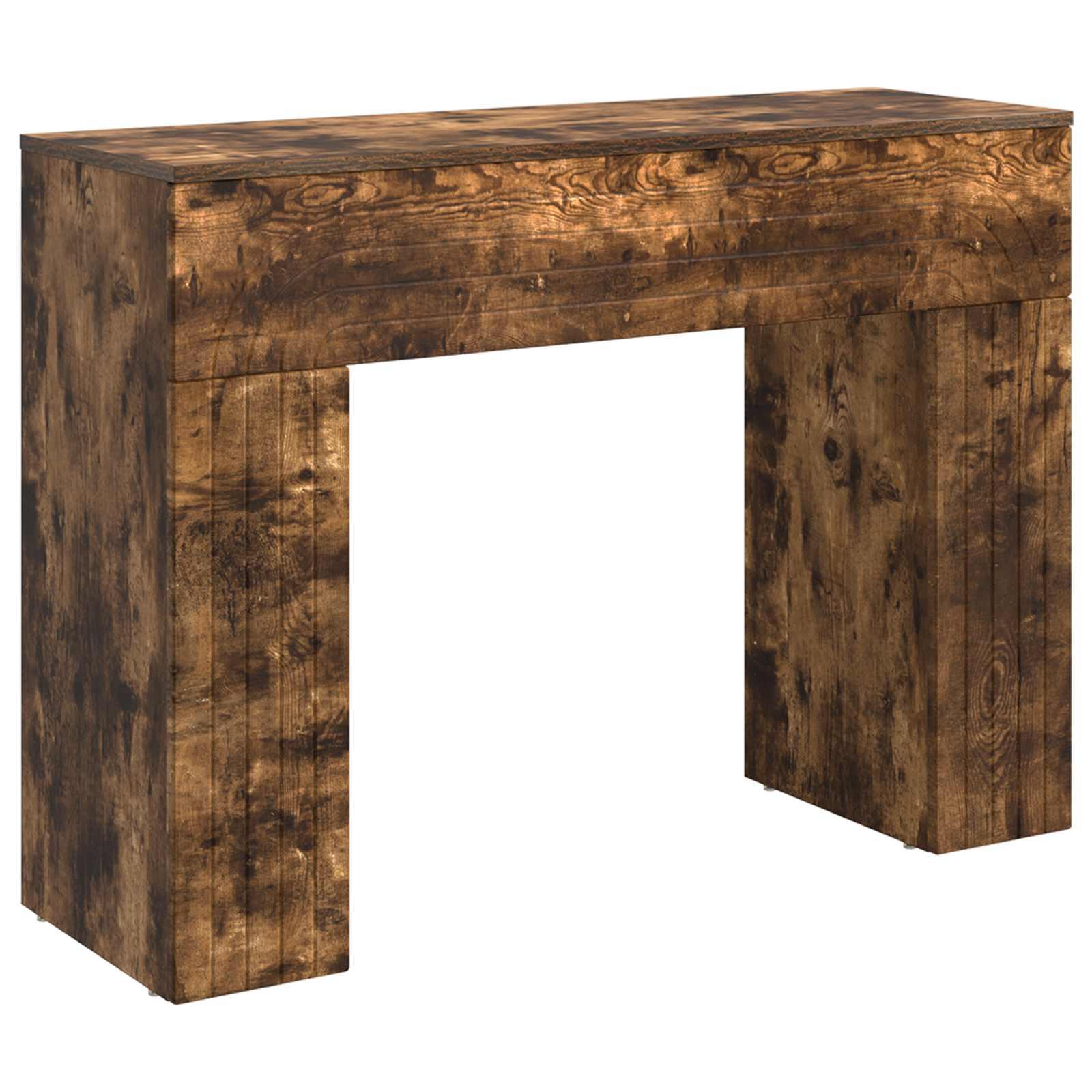 Sofabord Røget eg 102 x 35 x 75 cm Konstrueret træ billede