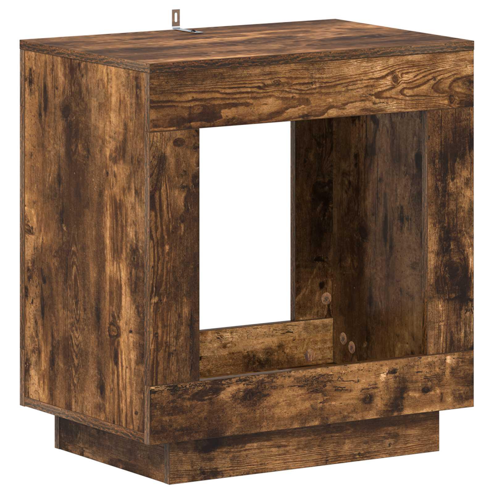 Sidebord Røget Eg 60 x 40 x 65 cm Konstrueret træ billede