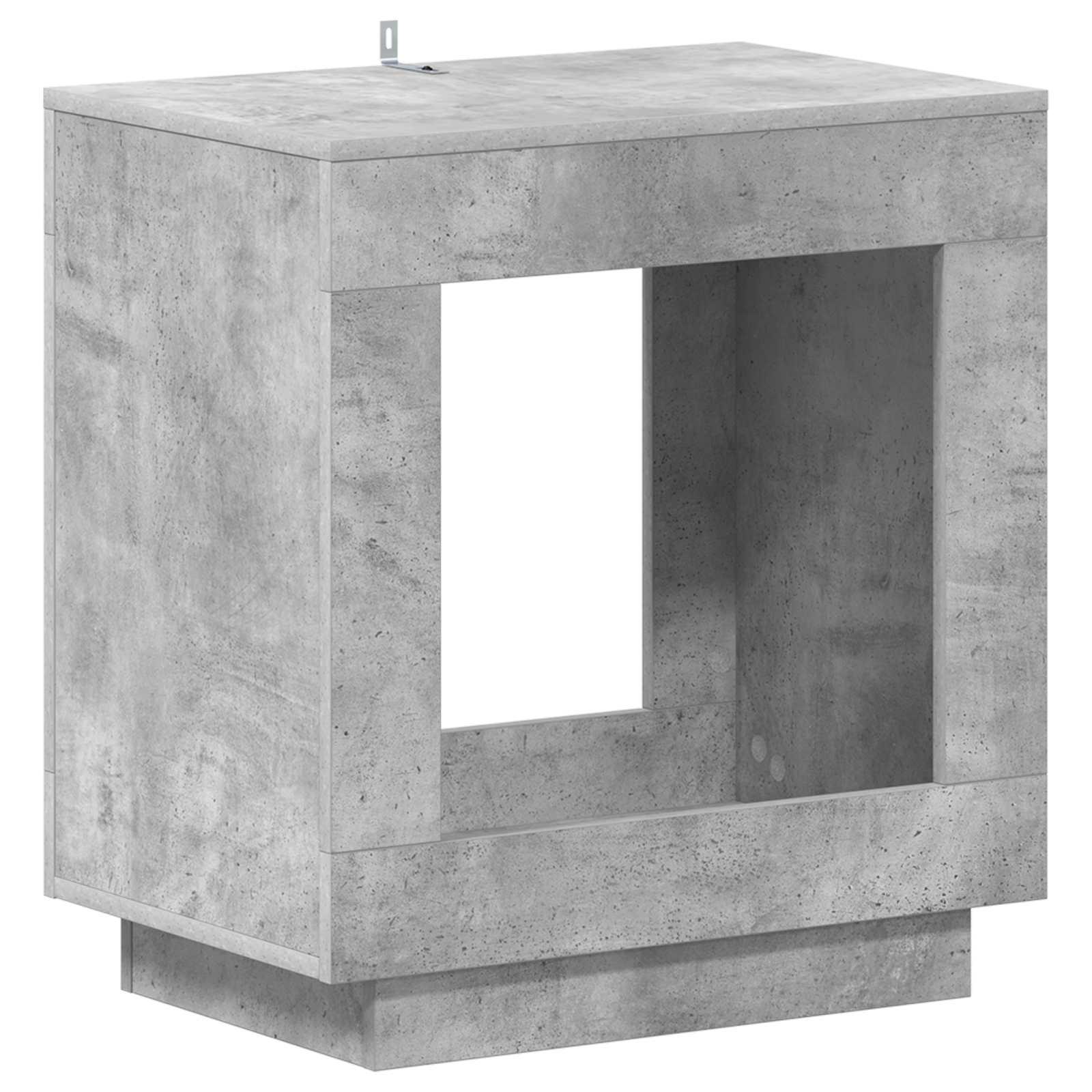 Sidebord BetonGrå 60 x 40 x 65 cm Konstrueret træ billede