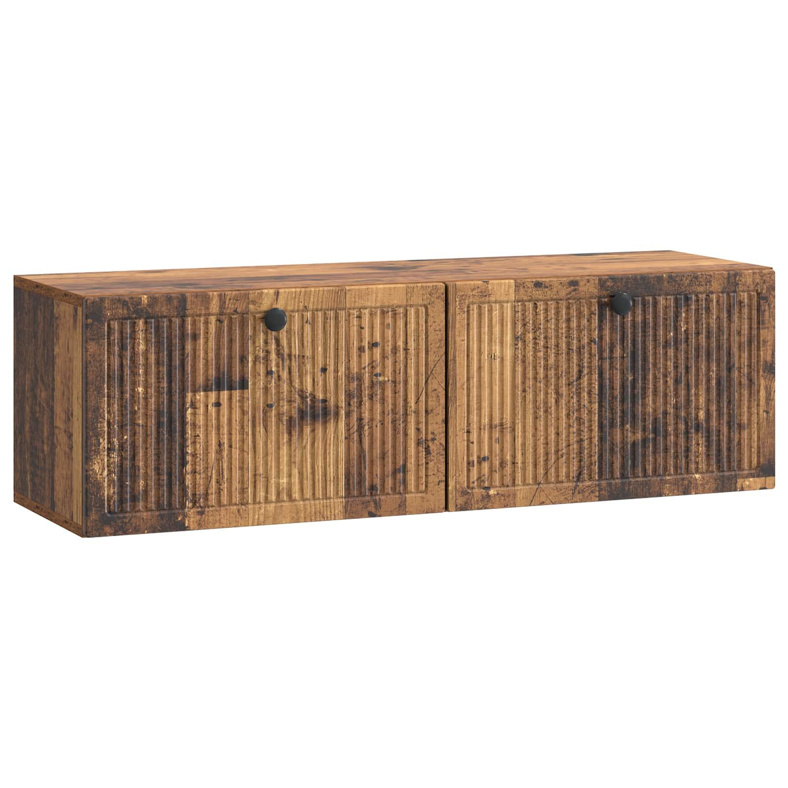 Væghængt TV-skab Gammelt træ 98 x 31 x 30 cm Konstrueret træ billede
