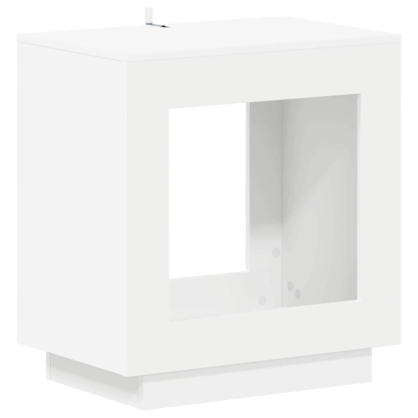 Sidebord Hvid 60 x 40 x 65 cm Konstrueret træ billede