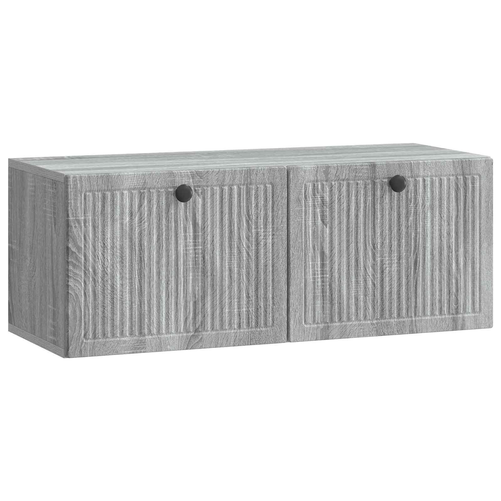 Væghængt TV-skab Vægmonteret Grå sonoma-eg 78,5 x 31 x 30 cm billede