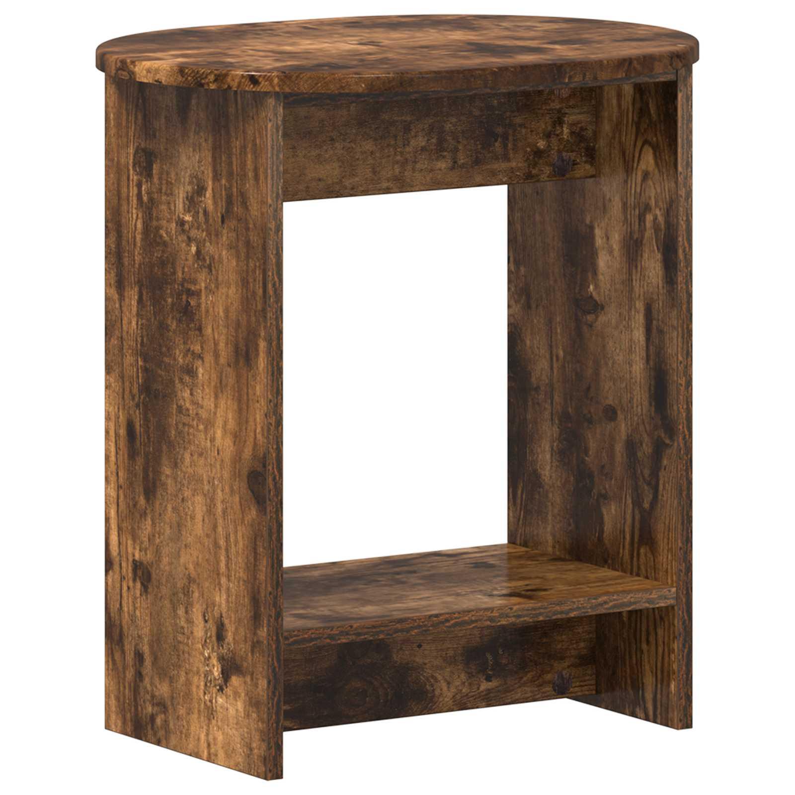 Sidebord Røget Eg 50 x 39,5 x 55 cm Konstrueret træ billede